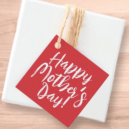 Happy Mothers Day Simple Modern Typography Favor Tags