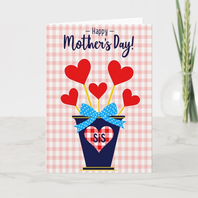 Happy Mothers Day Sis Card (Front)