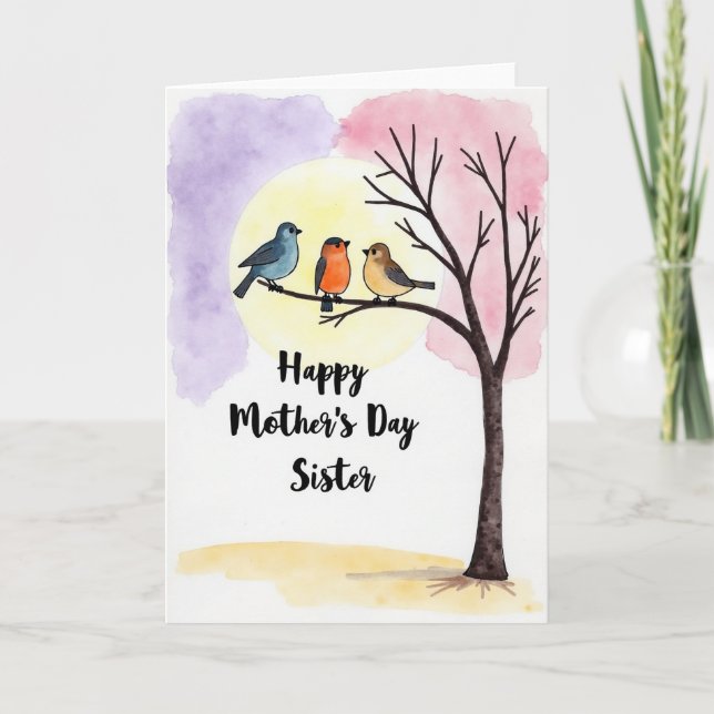 Happy Mothers Day Sister Card (Front)