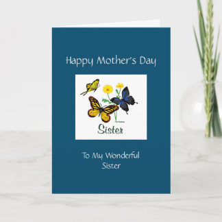 Happy Mothers Day Sister Card