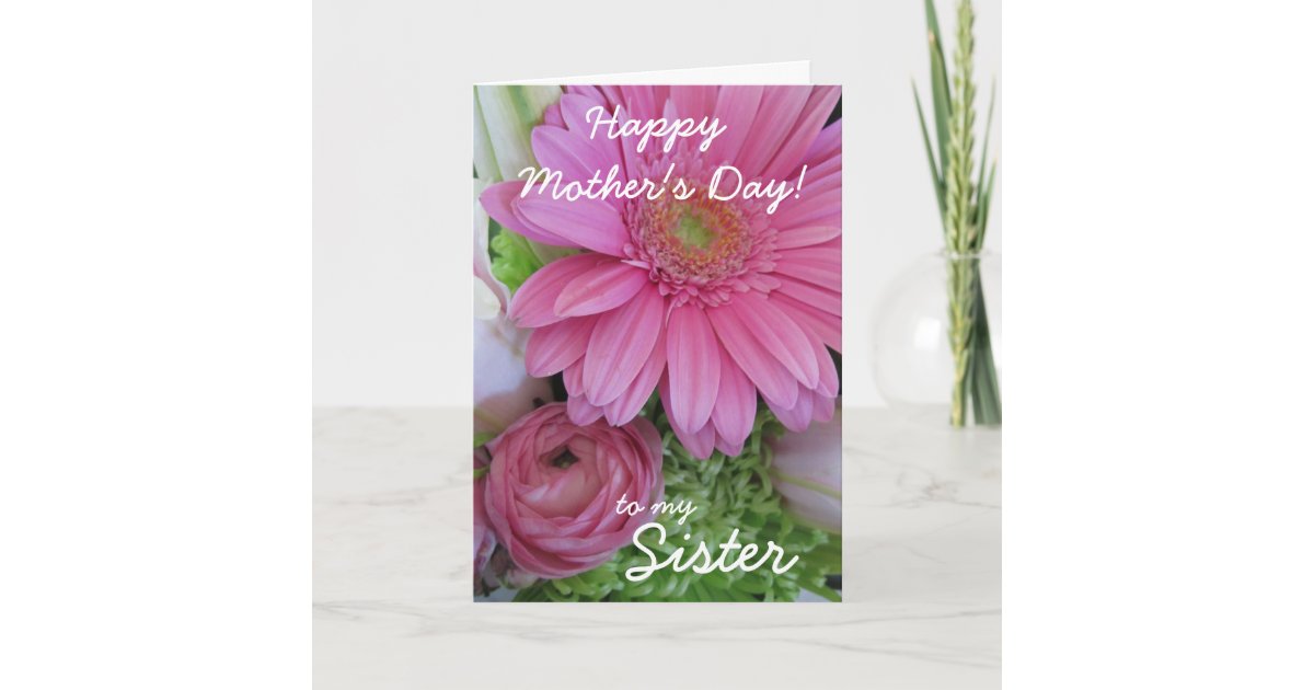 Happy Mother's Day-SISTER! Card | Zazzle.com