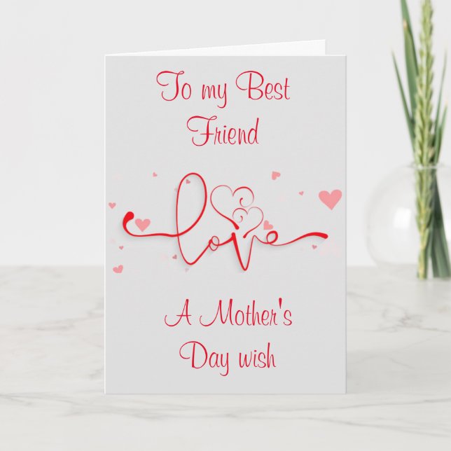 HAPPY MOTHER'S DAY **SISTER**  MOTHER'S DAY CARD (Front)