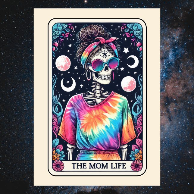 Happy Mother's Day Skeleton Mom Life Tarot Card (Happy Mother's Day Skeleton Mom Life Tarot Card
)