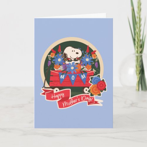 Happy Mother's Day | Snoopy Mom Pennant Card