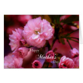 Happy Mothers Day Spring Pink Cherry Blossoms (Front Horizontal)