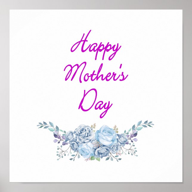 happy mother's day square poster (Front)