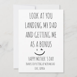 Happy Mother's day Step mom Thank You Card