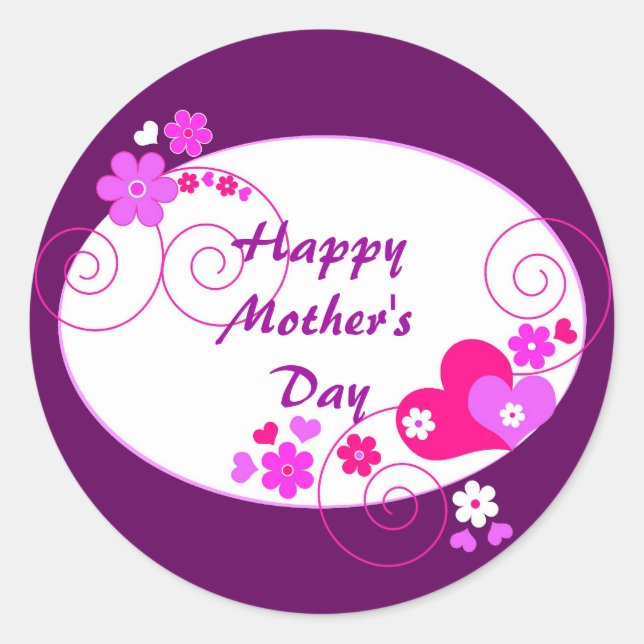 Happy Mother's Day - Sticker (Front)