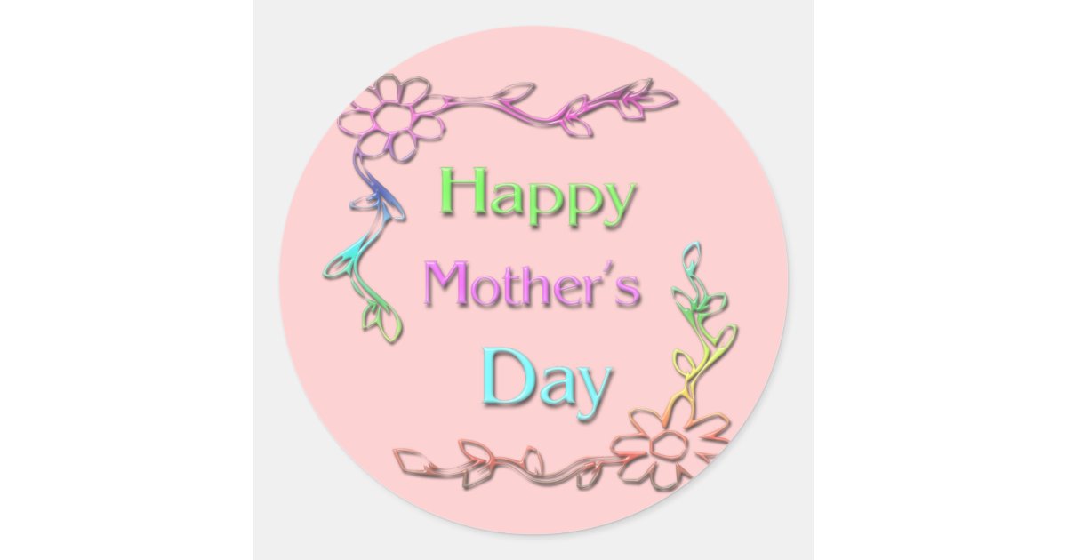 Happy Mother's Day Sticker | Zazzle