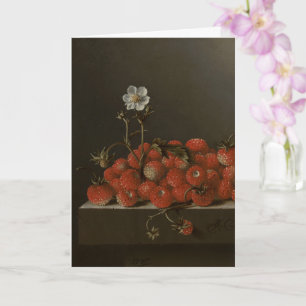 Happy Mother's Day Still life w. Wild Strawberries Card