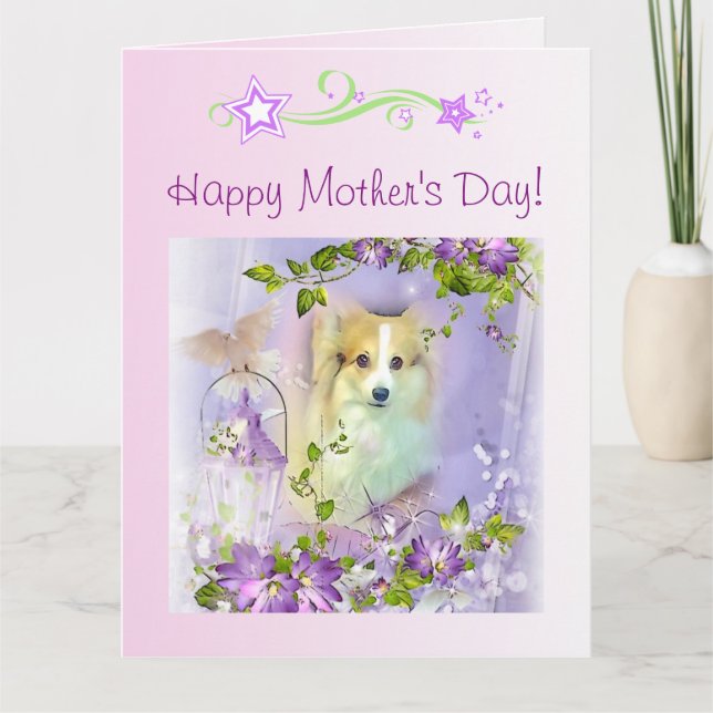 Happy Mother's Day Sweet Corgi Card (Front)