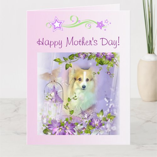 Happy Mothers Day Sweet Corgi Card