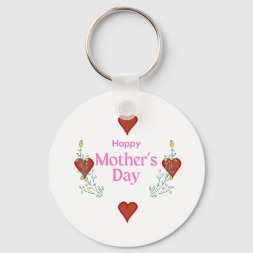 Happy Mothers Day T_Shirt Keychain