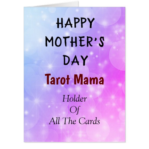 Happy Mothers Day Tarot Mama design Card
