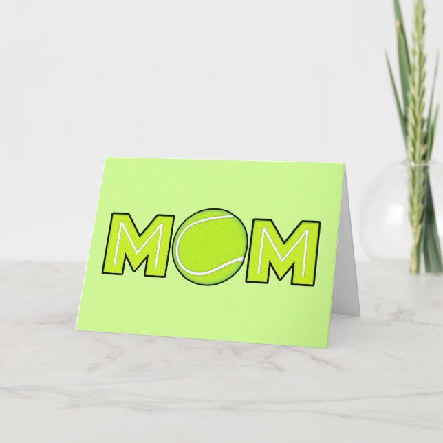 Happy Mother's Day Tennis Mom Card (Front)