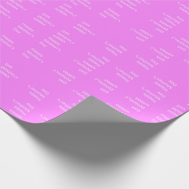 Happy mother's day text wrapping paper (Corner)