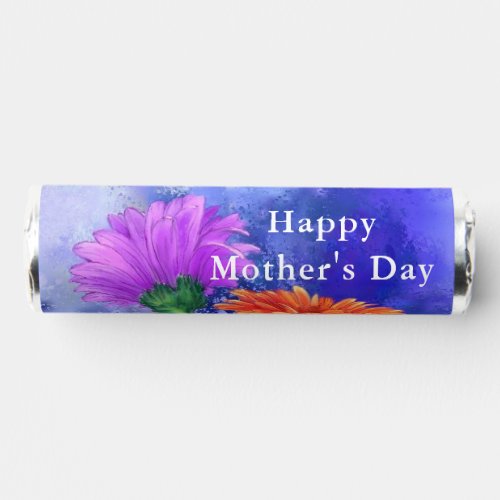 Happy Mothers Day _ Three Color Gerberas Painting Breath Savers Mints