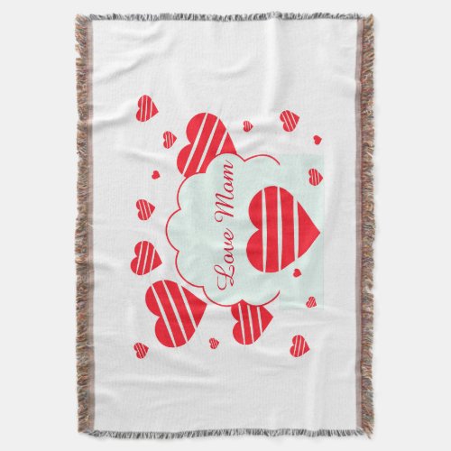 Happy Mothers Day Throw Blanket