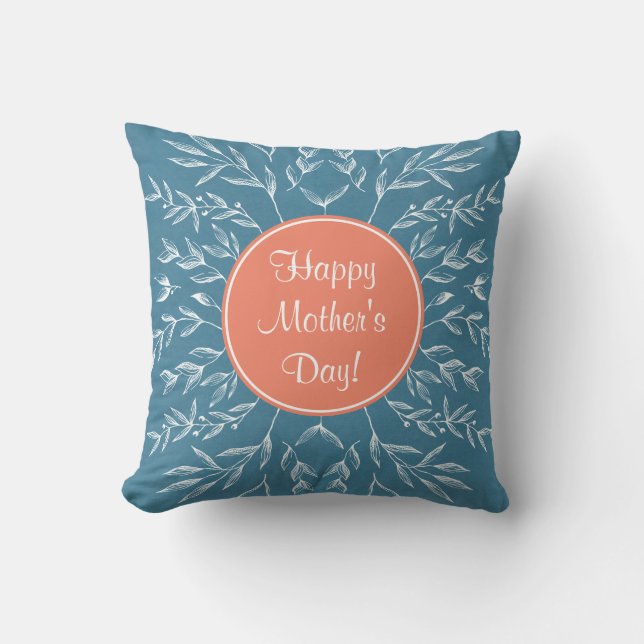 Happy Mother's Day Throw Pillow (Front)