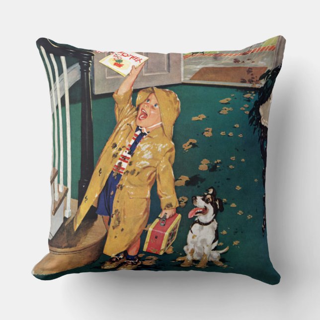 Happy Mother's Day Throw Pillow (Front)