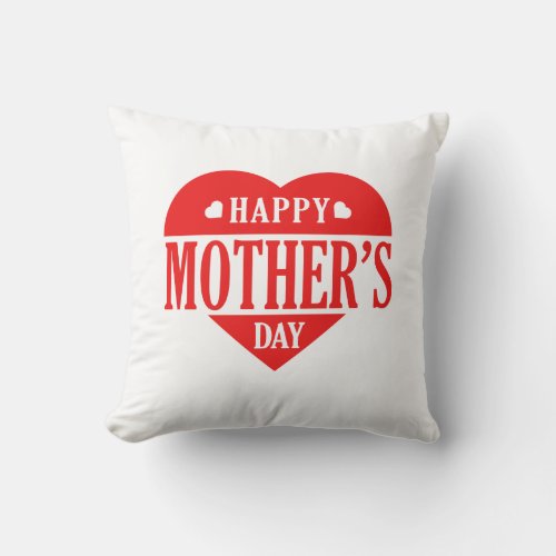 Happy mothers day  throw pillow