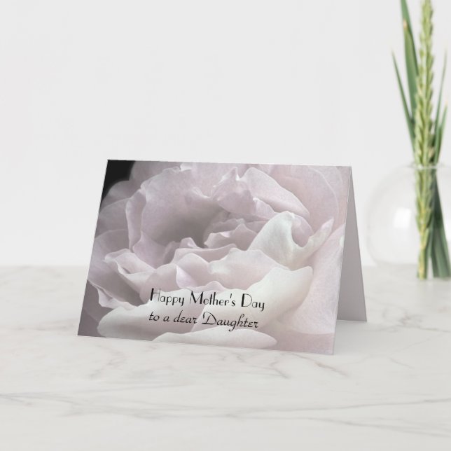 Happy Mother's Day to Daughter, Rose Petals Card (Front)