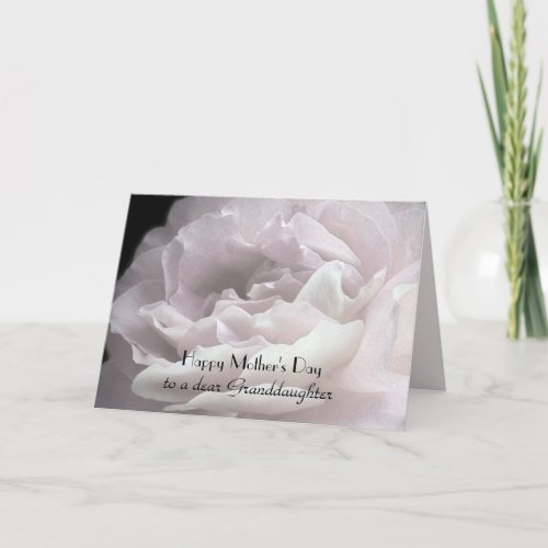 Happy Mothers Day to Granddaughter Rose Petals Card