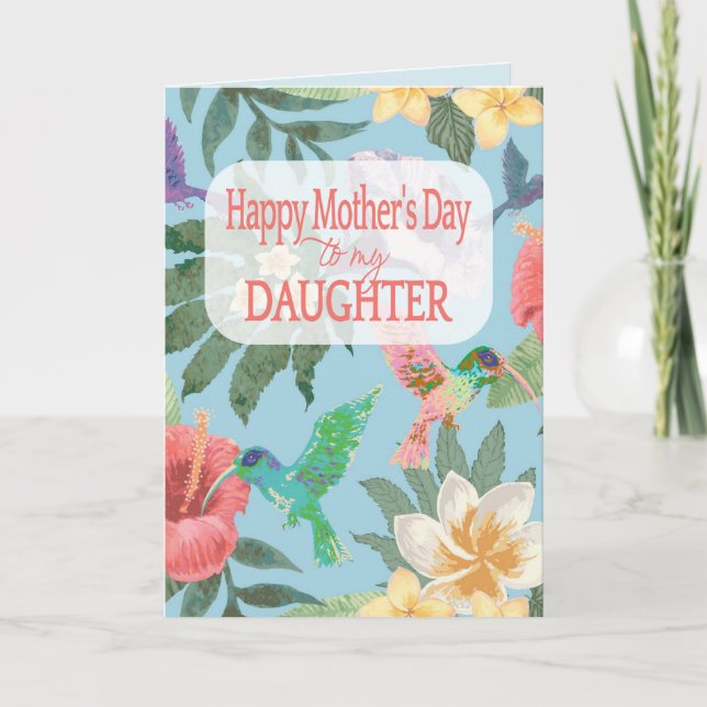 Happy Mother's Day to my Daughter  Card (Front)