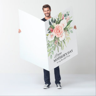 Happy Mother's Day to my Mom Elegant Roses Jumbo Card