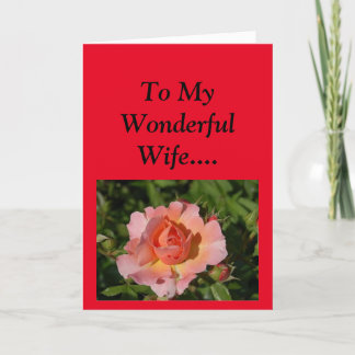 Happy Mother's Day to My Wife! Card
