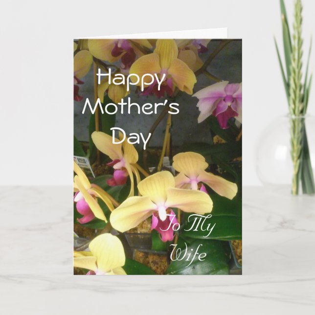 Happy Mother's Day to my Wife Card (Front)