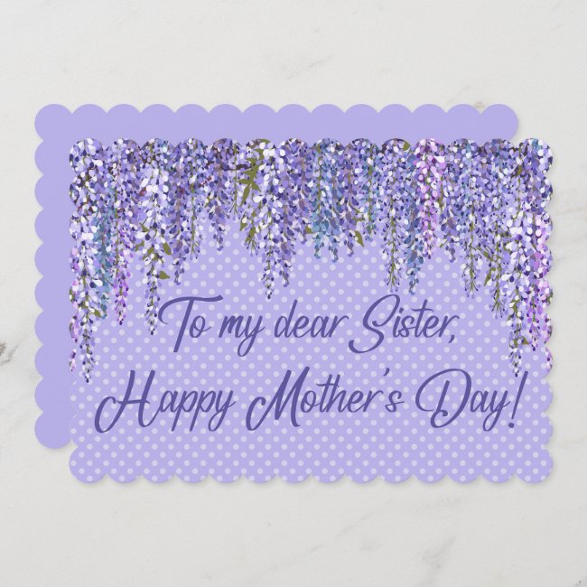 Happy Mother's Day To Sister Wisteria Border