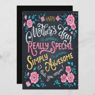 Happy Mother's Day   to Special and Awesome Mom Holiday Card