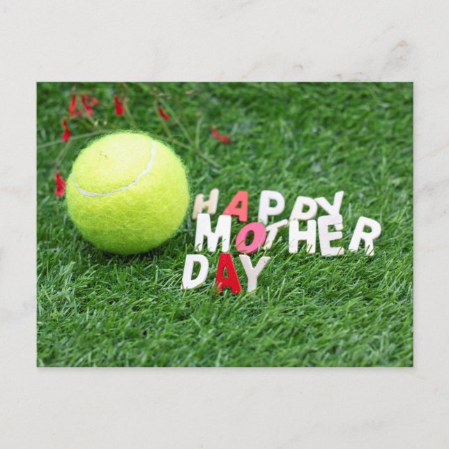 Happy Mother's day to Tennis player Card (Front)