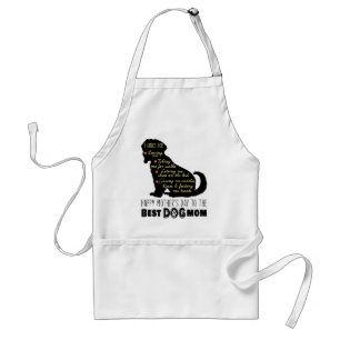Happy Mother's Day To The Best Dog Mom Adult Apron