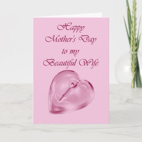 Happy Mothers Day to Wife from Husband Card