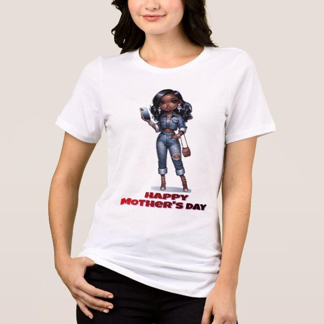 Happy Mothers Day Tri-Blend Shirt (Front)