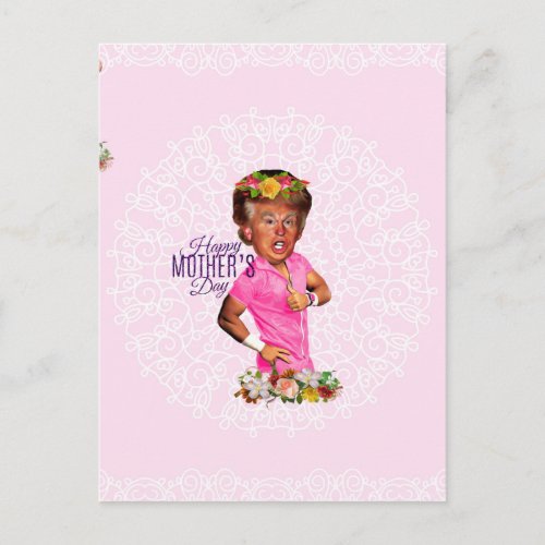 happy mothers day trump postcard