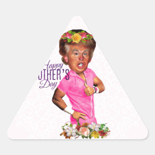 happy mothers day trump triangle sticker