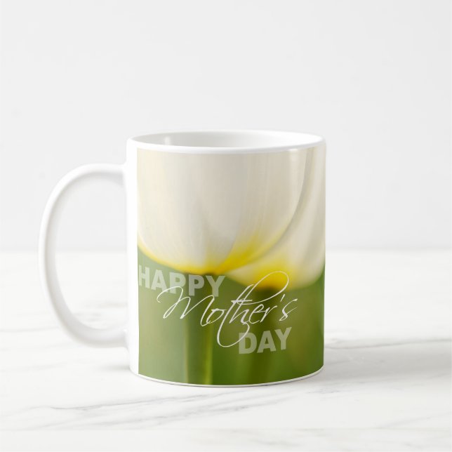 Happy Mother's Day Tulips Coffee Mug (Left)
