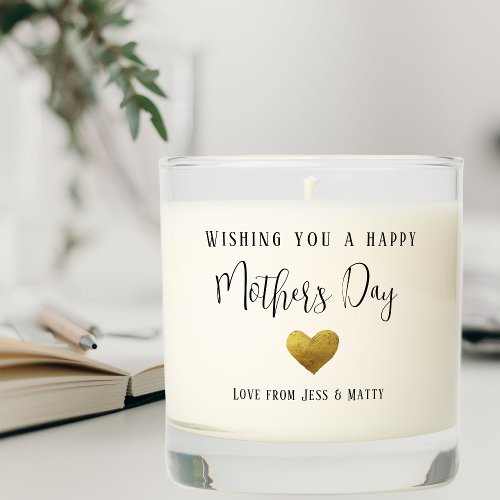 Happy Mothers Day vanilla sandalwood  Scented Candle