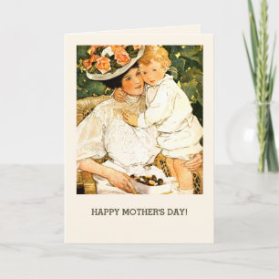 Happy Mother's Day Vintage Art Custom Card