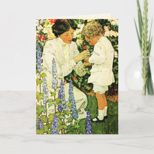 Happy Mother's Day. Vintage Art Custom  Card