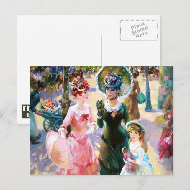 Happy Mother's Day. Vintage Art  Postcard (Front/Back)