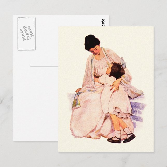 Happy Mother's Day Vintage Art Postcards (Front/Back)