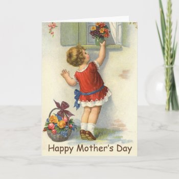 Happy Mothers Day - Vintage Card by KraftyKays at Zazzle