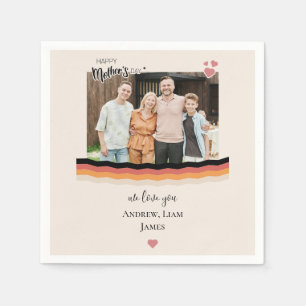 Happy mother's day we love you napkins