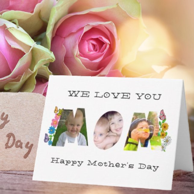 Happy Mother's Day-We love you-Photo Name Card (Creator Uploaded)