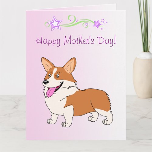 Happy Mothers Day Welsh Corgi Card