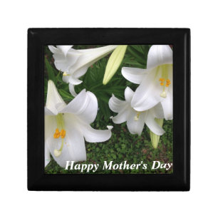 Happy Mother's Day White Lily- Gift Box